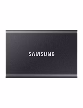 Samsung T7 1TB Up to 1,050MB/s USB 3.2 Gen 2 (10Gbps, Type-C) External Solid State Drive (Portable SSD) Grey(MU-PC1T0T)-Samsung-T7-1TB-MU-PC1T0T-sm