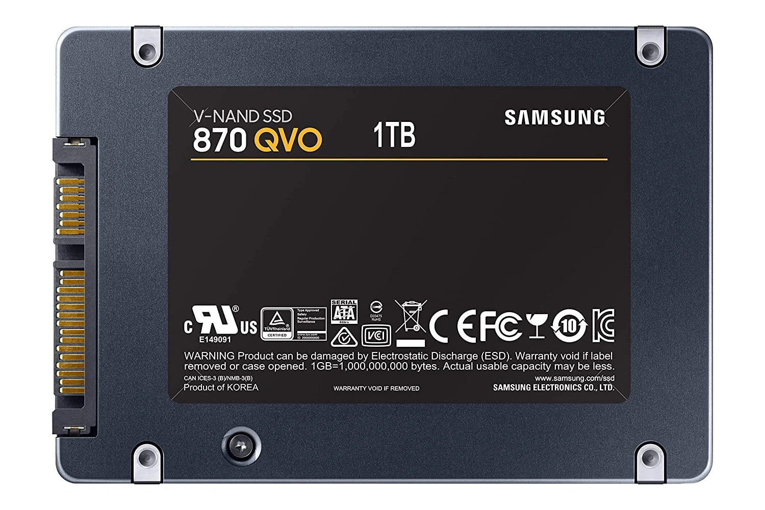 Samsung 870 QVO 1TB SATA 2.5&quot; Internal Solid State Drive (SSD) (MZ-77Q1T0BW)-1