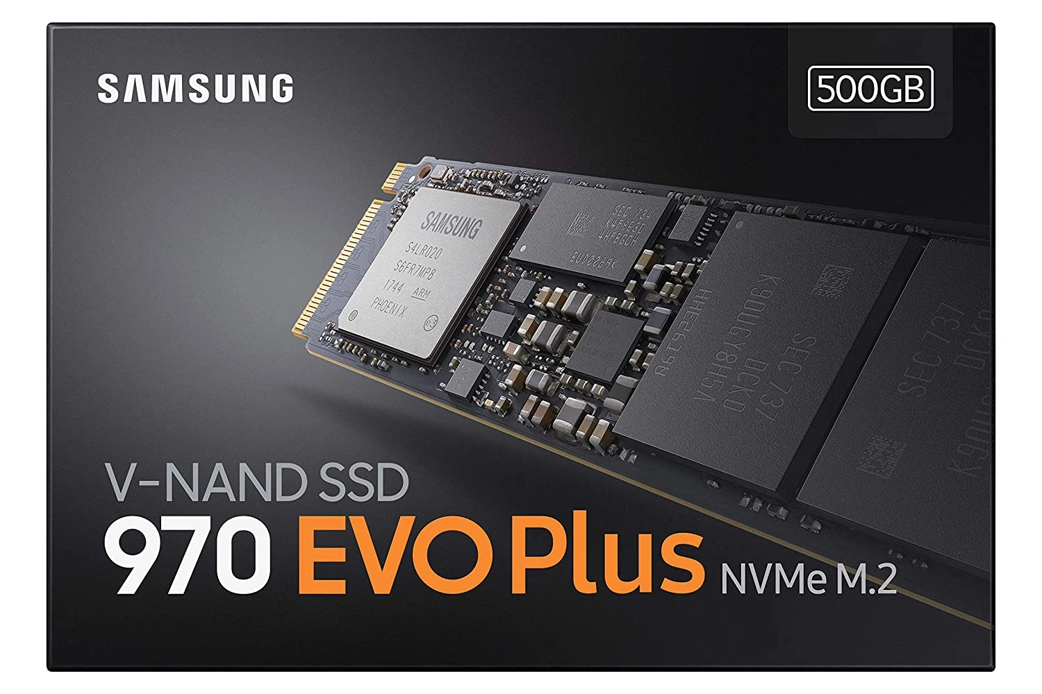 Samsung 970 EVO Plus 500GB PCIe NVMe M.2 (2280) Internal Solid State Drive (SSD) (MZ-V7S500BW)-970EVO-500GB-M2-MZ-V7S500BW