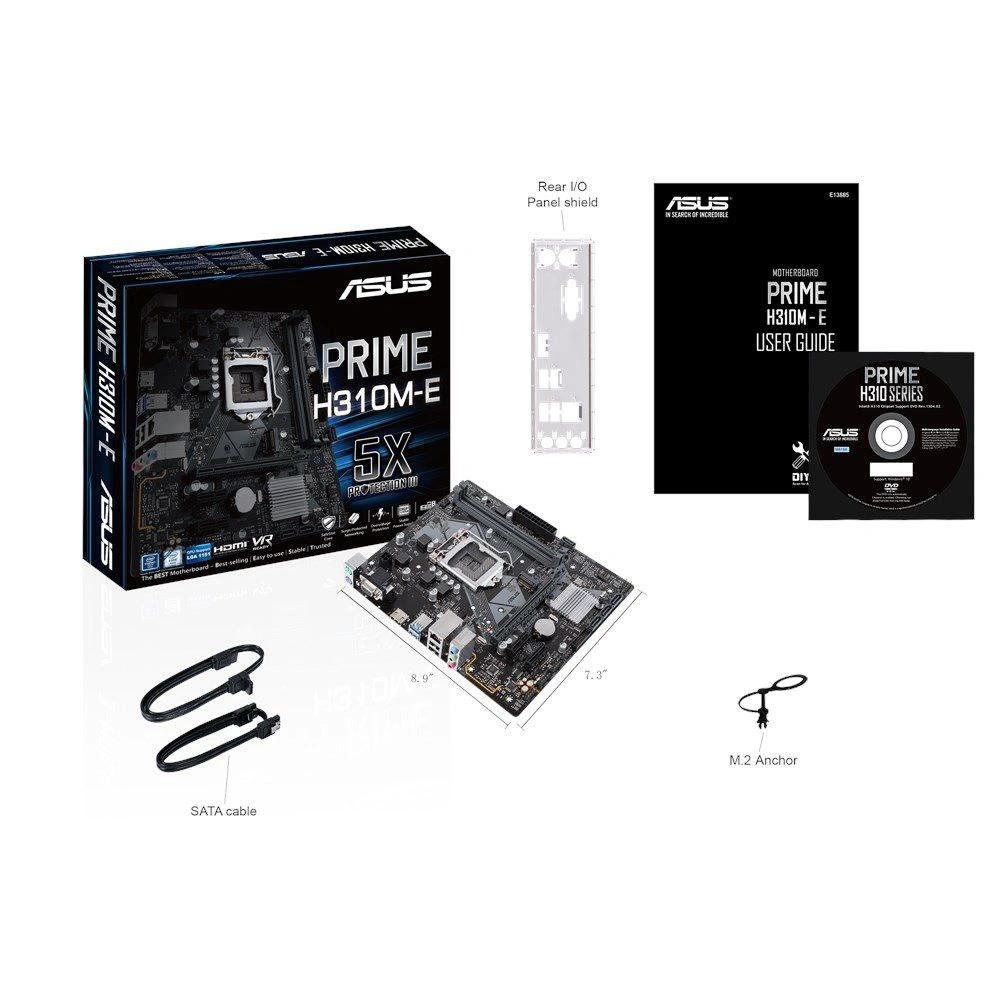 ASUS Prime H310M-E LGA1151 (300 Series) DDR4 HDMI VGA mATX Motherboard (PRIME H310M-E)-4