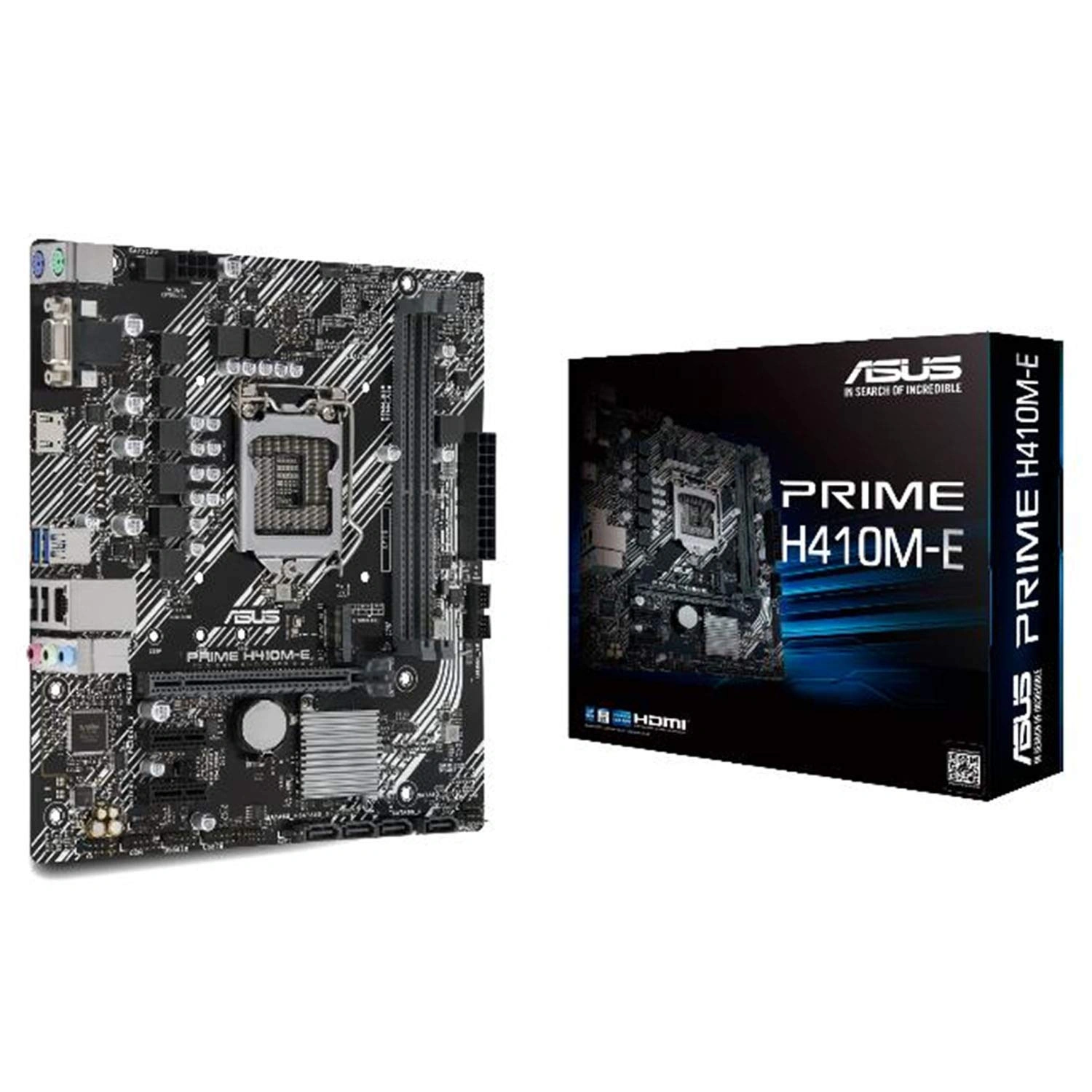 ASUS Prime H410M-E Intel PCIe 3.0 DDR4 mATX Motherboard with M.2 USB 3.2 Gen1 HDMI and SATA III 6Gbps-H410M-E