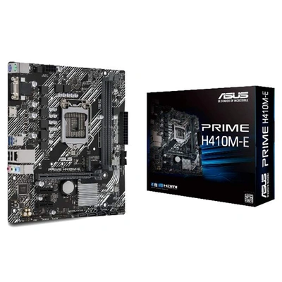 ASUS Prime H410M-E Intel PCIe 3.0 DDR4 mATX Motherboard with M.2 USB 3.2 Gen1 HDMI and SATA III 6Gbps