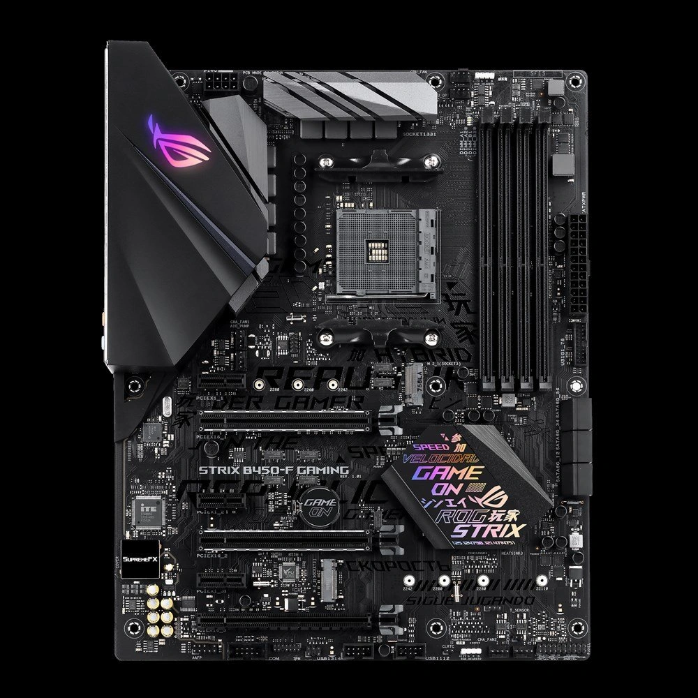 ASUS ROG Strix B450-F Gaming Motherboard (ATX) AMD Ryzen 2 AM4 DDR4 DP HDMI M.2 USB 3.1 Gen2 B450-1