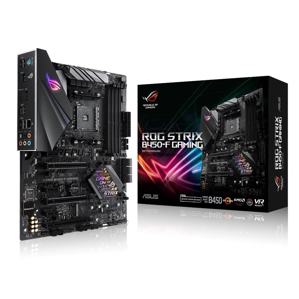 ASUS ROG Strix B450-F Gaming Motherboard (ATX) AMD Ryzen 2 AM4 DDR4 DP HDMI M.2 USB 3.1 Gen2 B450-Asus-B450-F