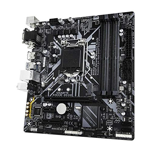 Gigabyte Intel® B365M DS3H Ultra Durable Motherboard with GIGABYTE 8118 Gaming LAN, PCIe Gen3 x4 M.2, 7 Colors RGB LED Strips Support, Anti-Sulfur Resistor, Smart Fan 5, DualBIOS™-3