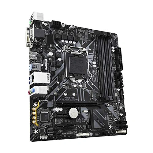 Gigabyte Intel® B365M DS3H Ultra Durable Motherboard with GIGABYTE 8118 Gaming LAN, PCIe Gen3 x4 M.2, 7 Colors RGB LED Strips Support, Anti-Sulfur Resistor, Smart Fan 5, DualBIOS™-2