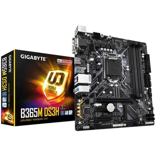 Gigabyte Intel® B365M DS3H Ultra Durable Motherboard with GIGABYTE 8118 Gaming LAN, PCIe Gen3 x4 M.2, 7 Colors RGB LED Strips Support, Anti-Sulfur Resistor, Smart Fan 5, DualBIOS™