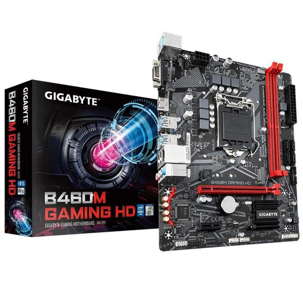 GIGABYTE B460M Gaming HD Motherboard with GIGABYTE 8118 Gaming LAN, PCIe Gen3 x4 M.2, Anti-Sulfur Resistor, Smart Fan 5.-Gigabyte-B460M-Gaming-HD