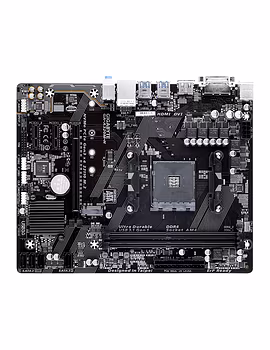 Gigabyte GA-A320M-H Ultra Durable AMD AM4 Motherboard with Hybrid Digital VRM Solution, NVMe PCIe 3.0 x4 22110 M.2, Realtek GbE LAN with cFosSpeed-1-sm