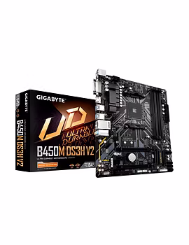 GIGABYTE AMD B450M DS3H V2 Ultra Durable Motherboard with Digital VRM Solution, GIGABYTE Gaming LAN and Bandwidth Management, PCIe Gen3 x4 M.2, Anti-Sulfur Resistor, RGB LED Strip Header-GIGABYTE-B450M-DS3H-V2-sm