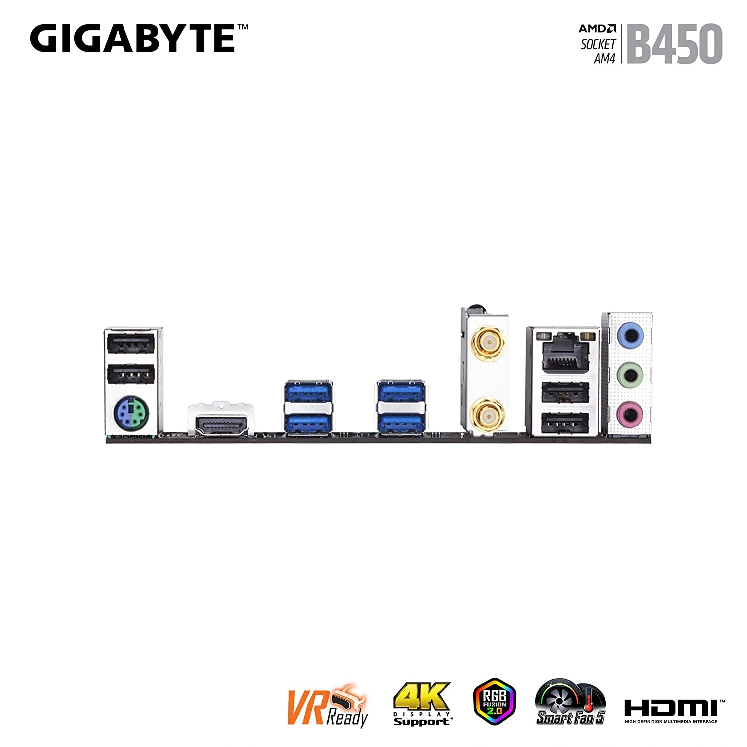 Gigabyte B450M DS3H WiFi (AM4/ AMD B450/ SATA 6GB/s/USB 3.1/ HDMI/WiFi/Bluetooth/AMD Motherboard)-3