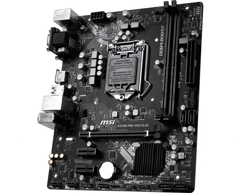 MSI H310M PRO-VDH Plus for 9th Gen / 8th Gen Intel® Core™ / Pentium® Gold/Celeron® Processors for LGA 1151 Socket (D-Sub DVI HDMI Onboard Graphics Micro ATX Motherboard)-3