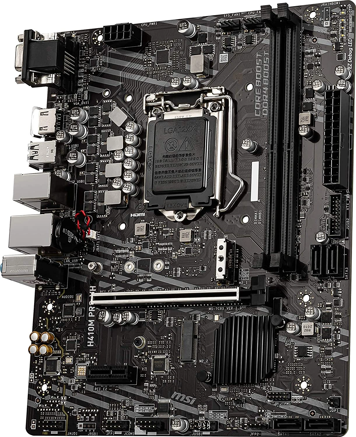 MSI H410M PRO-VH mATX Motherboard (10th Gen Intel Core, LGA 1200 Socket, DDR4, USB 3.2 Gen 1, Intel Gigabit LAN, VGA/HDMI)-4