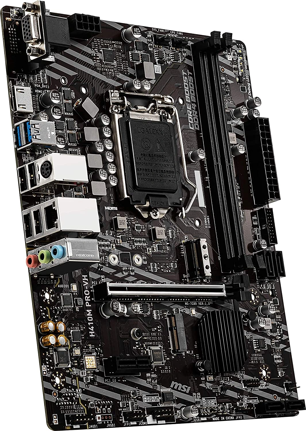 MSI H410M PRO-VH mATX Motherboard (10th Gen Intel Core, LGA 1200 Socket, DDR4, USB 3.2 Gen 1, Intel Gigabit LAN, VGA/HDMI)-2