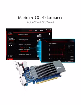 Asus GeForce GT 710 2GB GDDR5 HDMI VGA DVI Graphics Card Graphic Cards GT710-SL-2GD5-CSM-2-sm