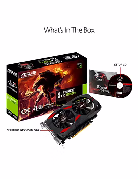 ASUS Cerberus GeForce GTX 1050 Ti 4GB OC Edition GDDR5 Gaming Graphics Card (Cerberus-GTX1050Ti-O4G)-1-sm