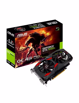 ASUS Cerberus GeForce GTX 1050 Ti 4GB OC Edition GDDR5 Gaming Graphics Card (Cerberus-GTX1050Ti-O4G)-Asus-GTX1050Ti-OC-sm