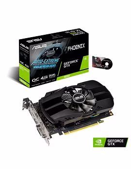 ASUS GeForce GTX 1650 4GB Phoenix Fan Overclocked Edition HDMI DP DVI Graphics Card (PH-GTX1650-O4G)-Asus-GTX1650-4GB-OC-sm