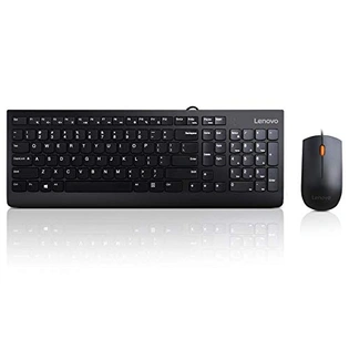 Lenovo 300 Wired Keyboard and Mouse Combo (Black)