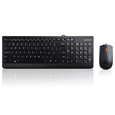 Lenovo 300 Wired Keyboard and Mouse Combo (Black)