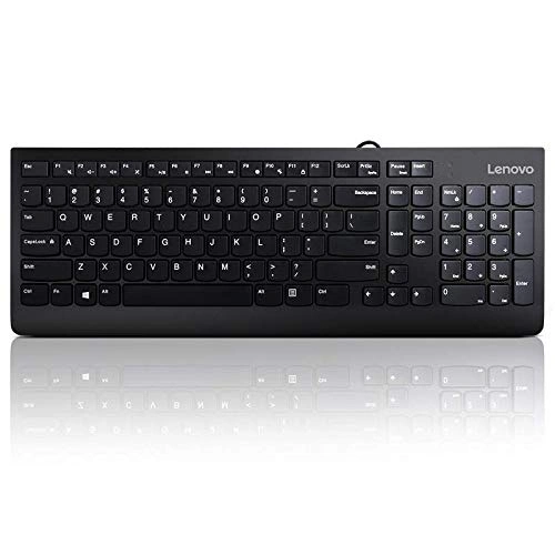 Lenovo 300 Wired Keyboard and Mouse Combo (Black)-1