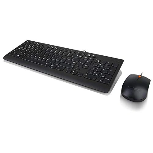 Lenovo 300 Wired Keyboard and Mouse Combo (Black)-2