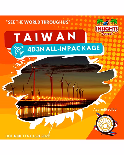 (2026 via EVA AIR) 4D3N TAIWAN ALL-IN PACKAGE-JED_TWN_JAN_APRIL