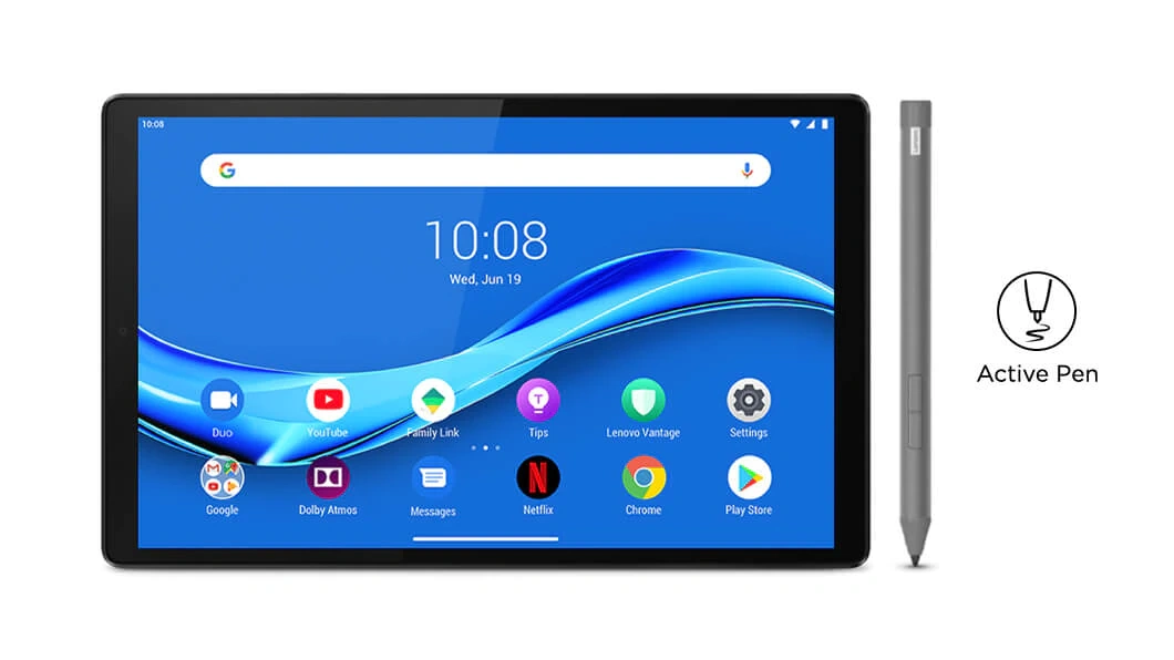 Lenovo Tab M10 (2nd Gen) WiFi + 4G Android Tablet (Android 9.0 Pie, MediaTek Helio P22T, 26.16cm (10.1 Inches), 4GB RAM, 128GB ROM, ZA8J0003IN, Platinum Grey ZA6R0004IN-ZA6R0004IN
