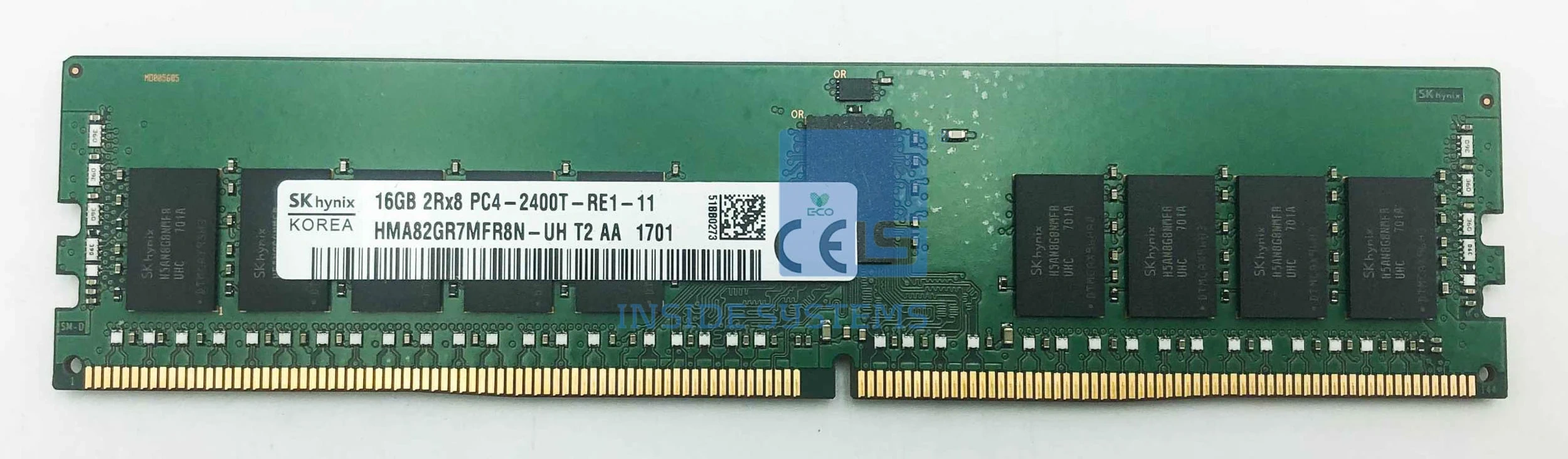 SK HYNIX 16GB HMA82GR7MFR8N-UH DDR4-2400 ECC RDIMM 2Rx8 PC4-19200T-R CL17 Server Memory-2