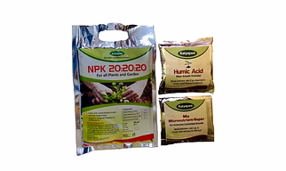 NPK 20 20 20 Fertilizer With 2 Sample -Mix Micronutrients And Organic Humic Acid