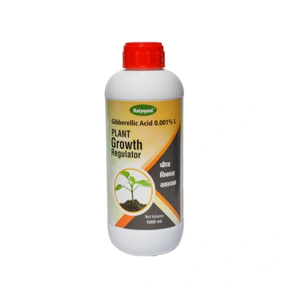 Katyayani Gibberellic Acid 0.001 % L Plant Growth Regulator Powerful Growth Stimulator for All Types of Plants & Home Garden like Paddy Sugarcane Cotton Groundnut & Others Spray Fertilizer