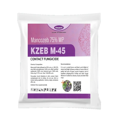 Katyayani KZEB M 45 Mancozeb 75% WP Contact Fungicide Spray for all Plants home garden and Agriculture use broad spectrum Disease Control.