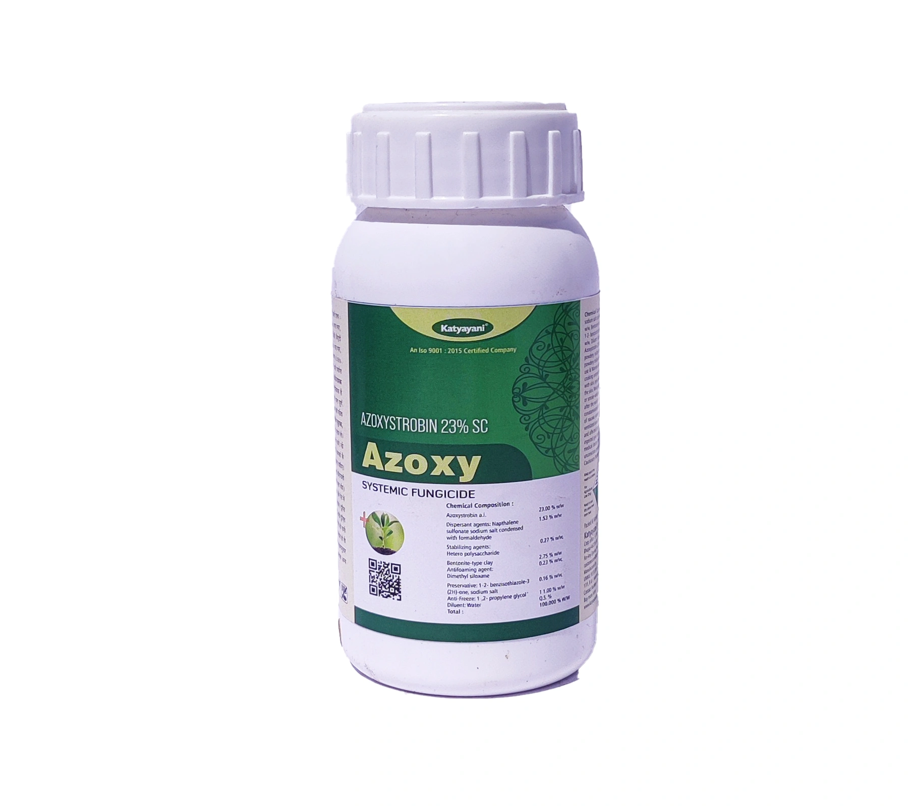Katyayani Azoxy AZOXYSTROBIN 23% SC Highly Systemic Fungicide for all Plants and Home Garden Super Powerful control on Powdery mildew and Downy mildew on  Potato broad spectctrum Disease Control.-11378470