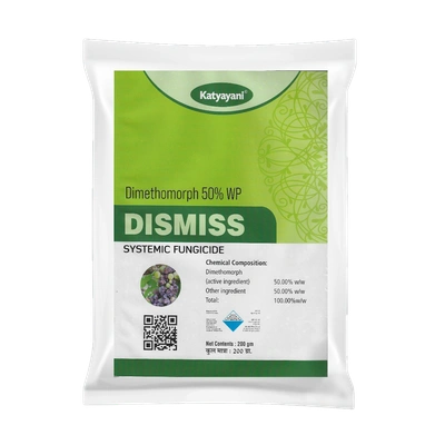 Katyayani Dimethomorph 50% WP can control the late blight disease in potato, tomato crops very effectively. katyayani dimethomorph 50% WP needs to be mixed with contact fungicide for effective control