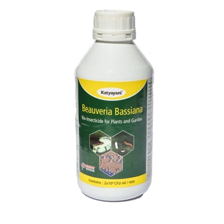 Katyayani Beauveria Bassiana Bio Pesticide Insecticide For all Types of Plants & Home Garden (2 x 10*8 CFU ml/min) Best for Aphids American Bollworm & other larval pests Control Liquid