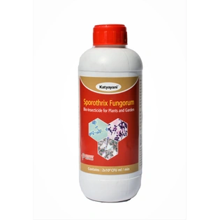 Ama: Katyayani Sporothrix Fungorum (2 x 10*8 CFU ml/min) Bio Pesticide Insecticide Powerful controls on Red mite & Other sucking insects like Whitefly Aphids Thrips For all Plants & Home Garden