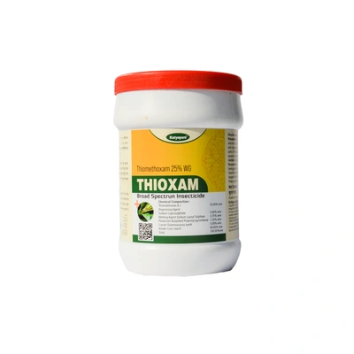 Katyayani Thioxam Thiamethoxam 25% WG Insecticide for Plants and Home Garden Broad Spectrum pest control for Sucking Pests , Stem Borer Gall Midge Leaf Folder Brown Paddy Hopper Whitefly Thrips In R