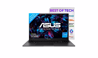 ASUS Vivobook K3605VC-RP412WS 16X 13th Gen,Intel Core i5-13420H Creator/Gaming Laptop(NVIDIA RTX 3050-4GB/16GB/512GB/FHD+/16.0"/144Hz/Windows 11/M365 Basic(1Year)*/Office Home 2024/Indie Black/1.67 kg)K3605VC-RP412WS