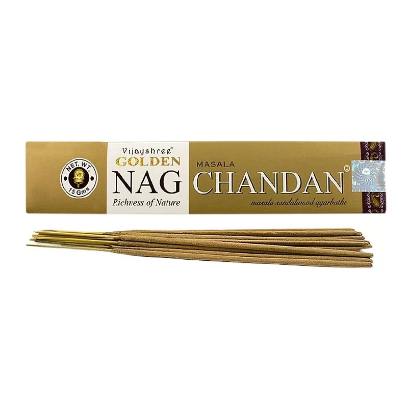 Vijayshree Golden Nag Chandan Masala Agarbatti 15gm x 12 Small Boxes-1