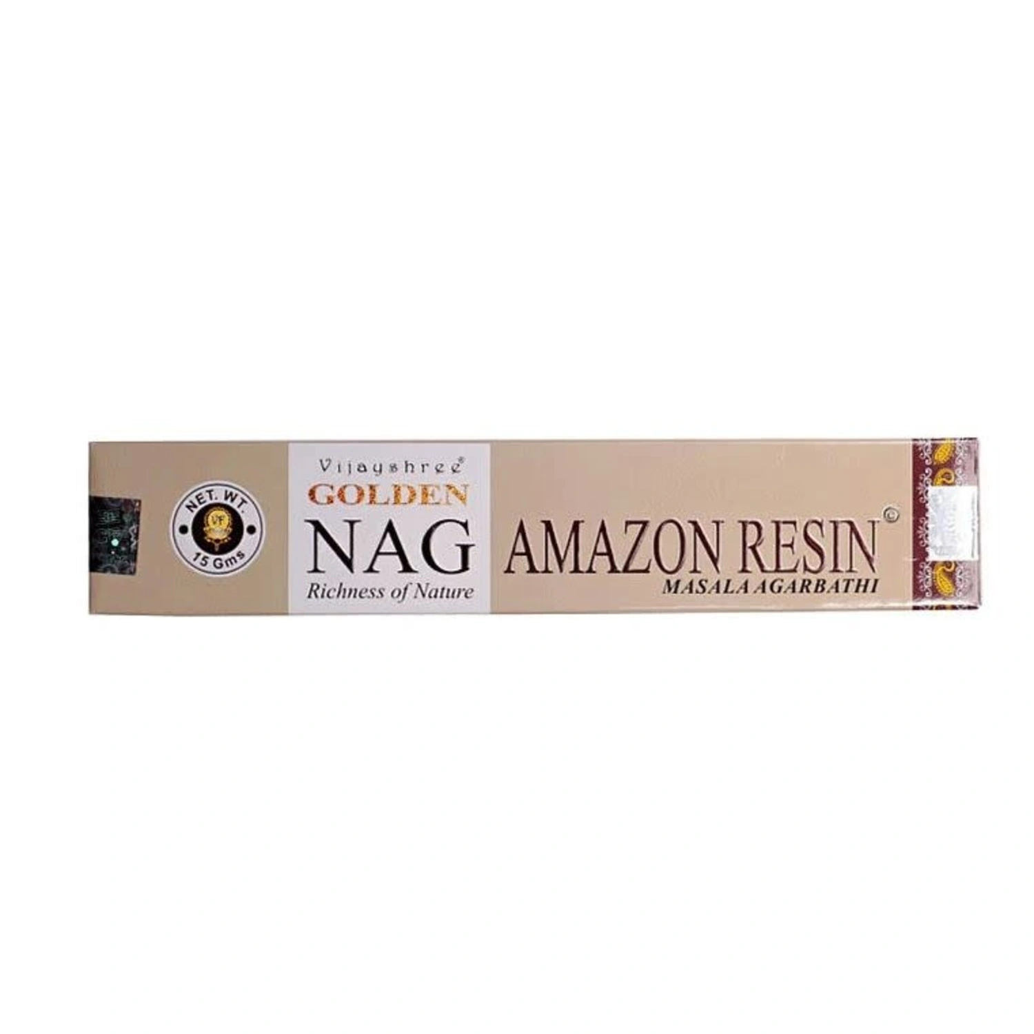 Vijayshree Golden Nag Amazon Resin Masala Agarbatti 15gm x 12 Small Boxes-1