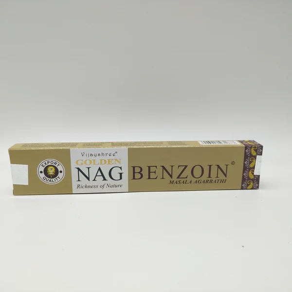 Vijayshree Golden Nag Benzoin Masala Agarbatti 15gm x 12 Small Boxes-2