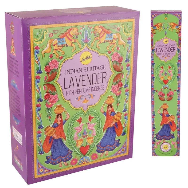 Sreevani Indian Heritage Lavender High Perfume Incense Agarbatti-12320976