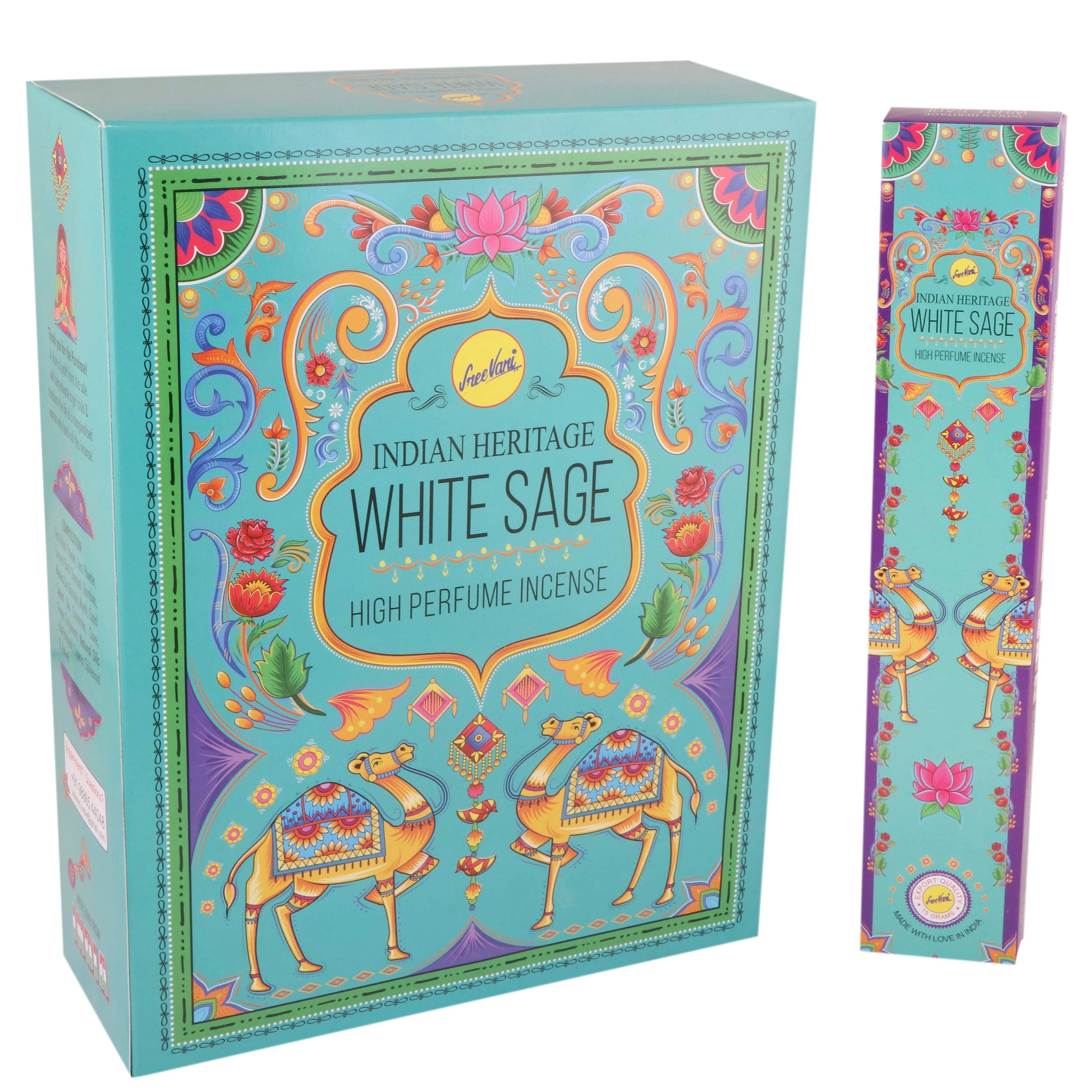 Sreevani Indian Heritage White Sage High Perfume Incense Agarbatti-1