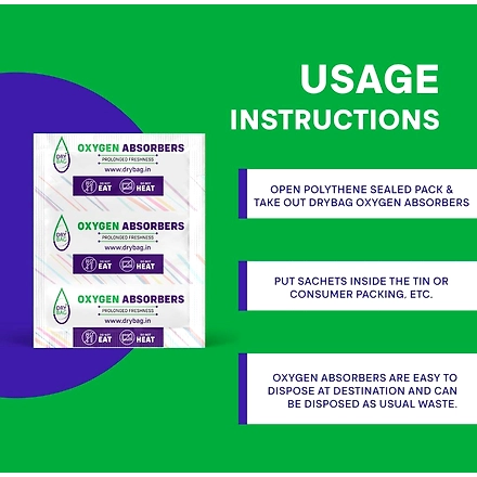 DRY BAG 50cc Oxygen Absorbers/ Moisture Absorbers / Desiccants-1