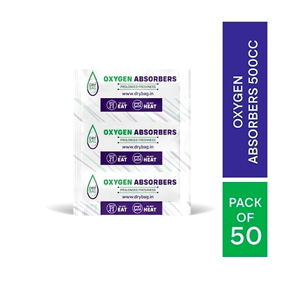 DRY BAG 500cc Oxygen Absorbers/ Moisture Absorbers / Desiccants(packs of 50)-12671135