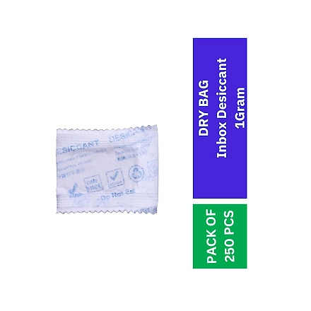 DRY BAG Inbox Desiccant 1Gram,Clay Based pouches and Dehumidifiers, Moisture Absorber, Eco Friendly (Pack of 250pcs)-1
