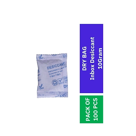 DRY BAG Inbox Desiccant 10Gram, Clay Based pouches and Dehumidifiers, Moisture Absorber, Eco Friendly (Pack of 100pcs)-1