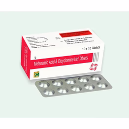 mefenamic acid & dicyclomine hcl tablets 10x10