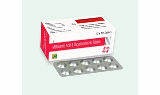 Mefenamic Acid & Dicyclomine HCL Tablets 10x10