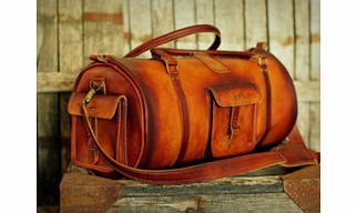 Round Leather Bags